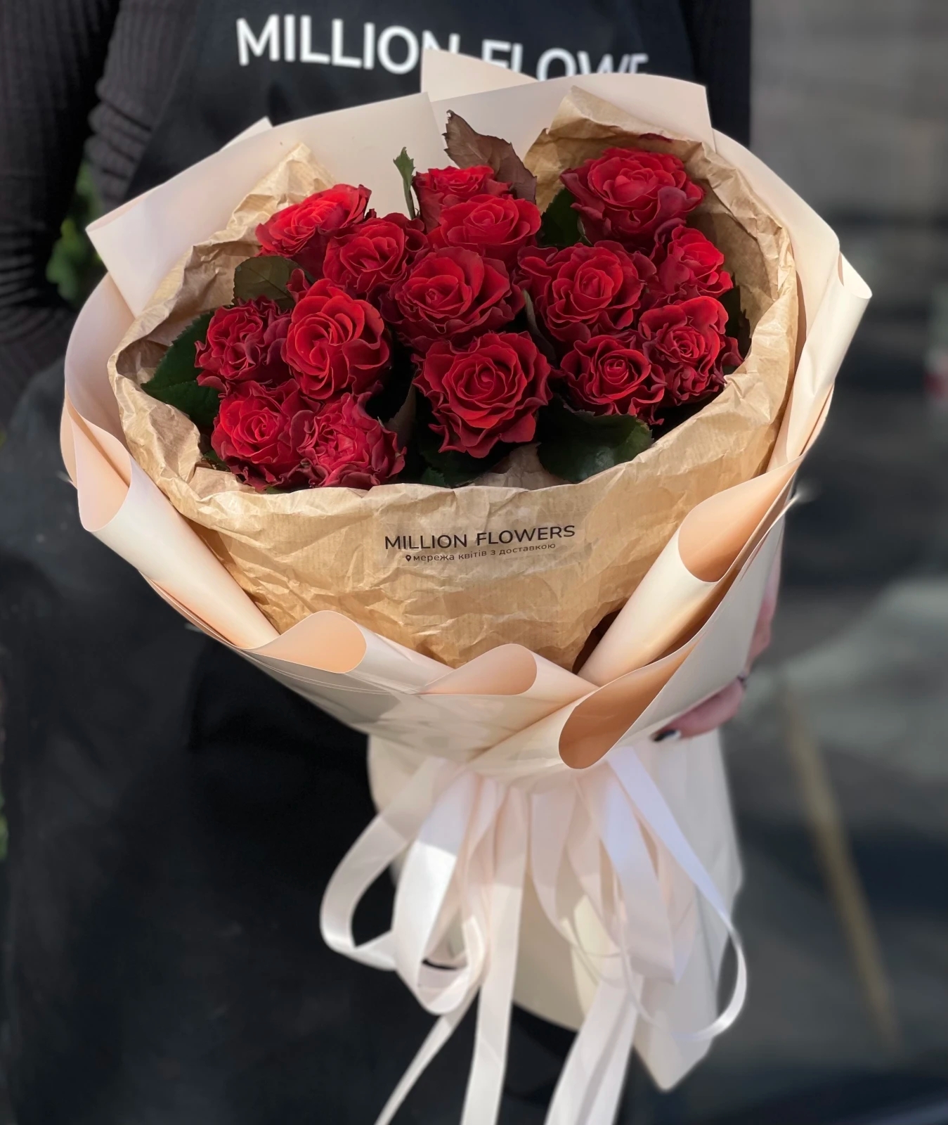 Червона троянда Ель Торро Преміум 15 шт 50 см-0